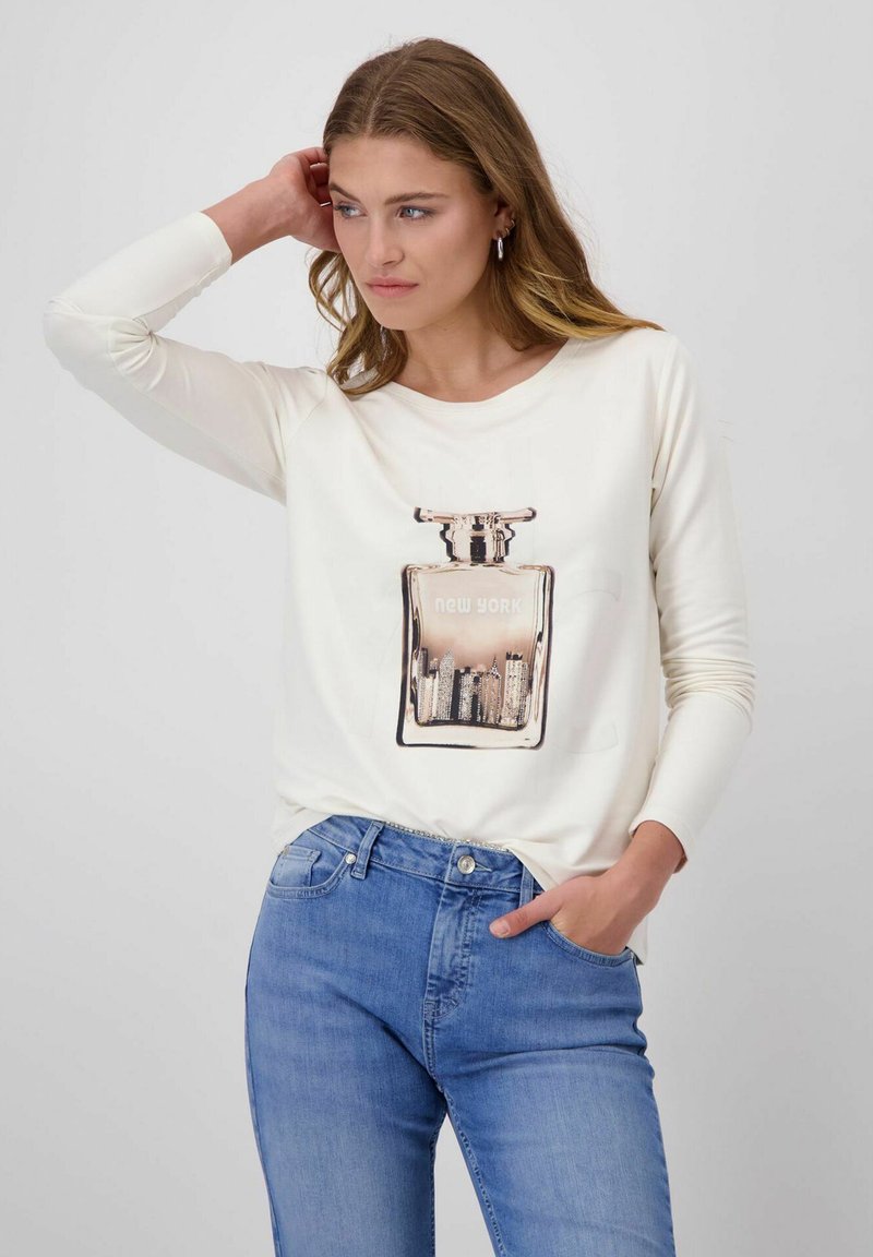 Monari Langarmshirt - marshmallow