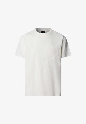 Hackett London, GMD POCKET TEE - T-shirts basic - off white