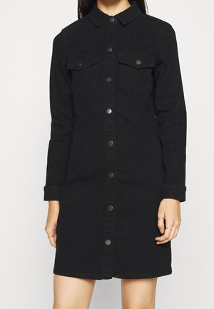 Pieces Denim dress - black denim