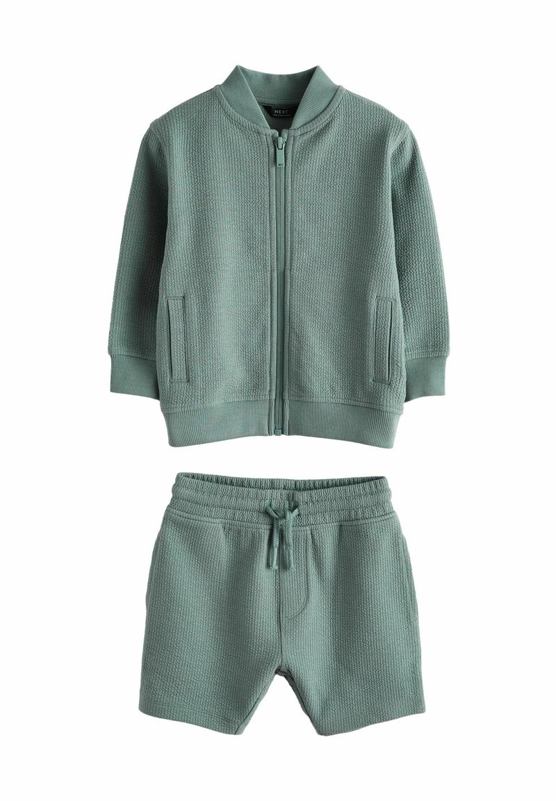 Next ZIP THROUGH SET-REGULAR FIT - Pantalon de survêtement - teal blue