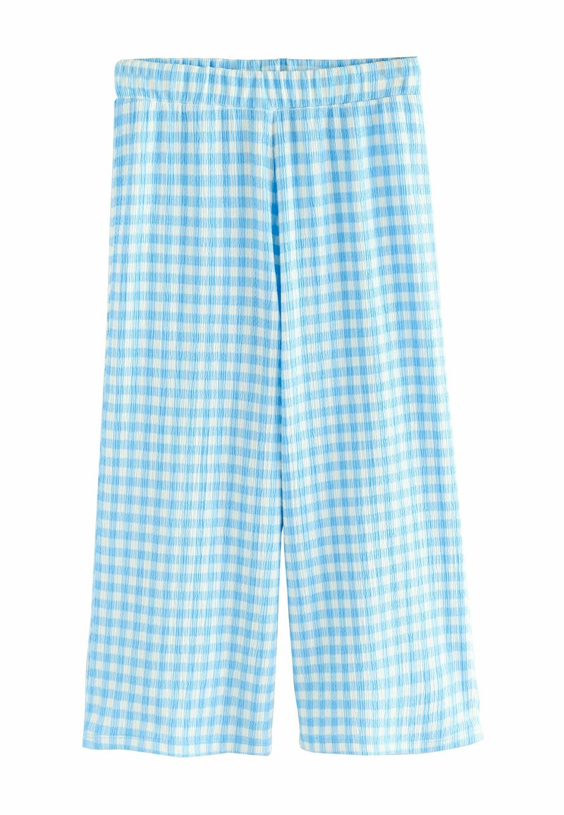 Next - REGULAR FIT - Kelnės - blue gingahm, Padidinti