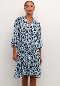 Kaffe - KAISOLDE AMBER  - Day dress - blue tone graphic flower Thumbnail Image 1