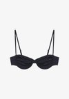 DRAPED BALCONETTE - BIKINI TOP - Bikiniyläosa - black