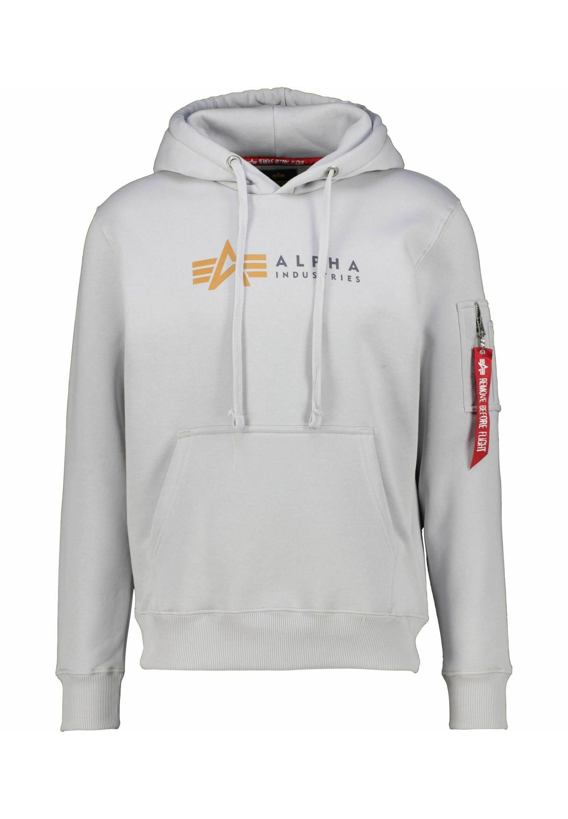 Alpha Industries LABEL Sweatshirt silber/hellgrau Zalando