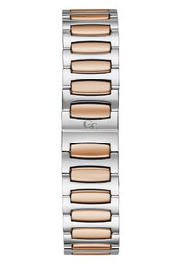 Armbands i rostfritt stål med rektangulära detaljer i roséguld, slät yta, polerad finish och en logodetalj i mittenlänken.