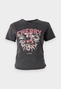 ONLLUCY LIFE SUMMER  - Nyomott mintás póló - black