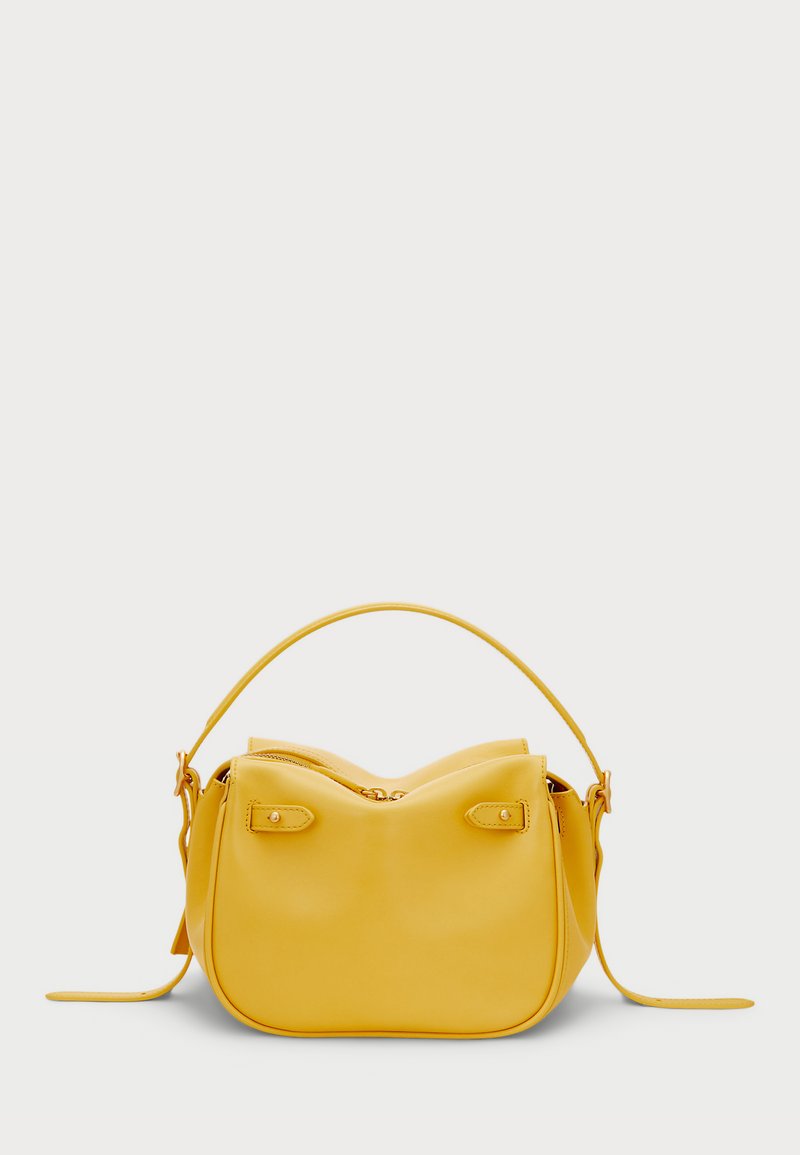 Polo Ralph Lauren POLO ID LEATHER MINI SATCHEL - Τσάντα χειρός - mustard