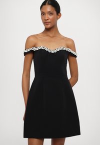 ML Monique Lhuillier BLAIRE SHORT DRESS - Proginė apranga - black