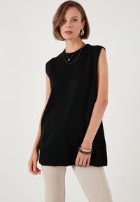 REGULAR FIT - Top - black