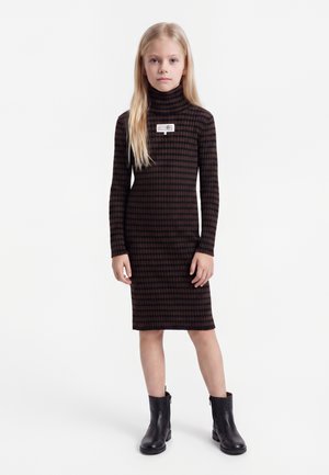 MM6 Maison Margiela, Φόρεμα-πουλόβερ - black/brown