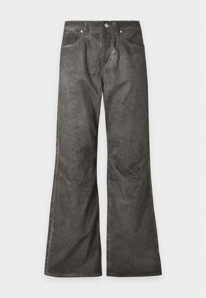 FAVELA, BALLOON DART PANT - Avar lõikega teksad - black oil washed