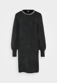 ONLELSA DRESS  - Strikket kjole - dark grey melange