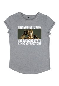 Henry Tiger STAR WARS: CLASSIC OVERWHELMING WORK - Triko s potiskem - melange grey