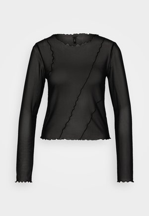 ONLY ONLAMY O NECK - Pikkade varrukatega topp - black