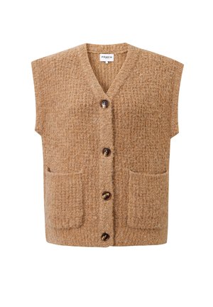 FRNCH Veste sans manches - camel