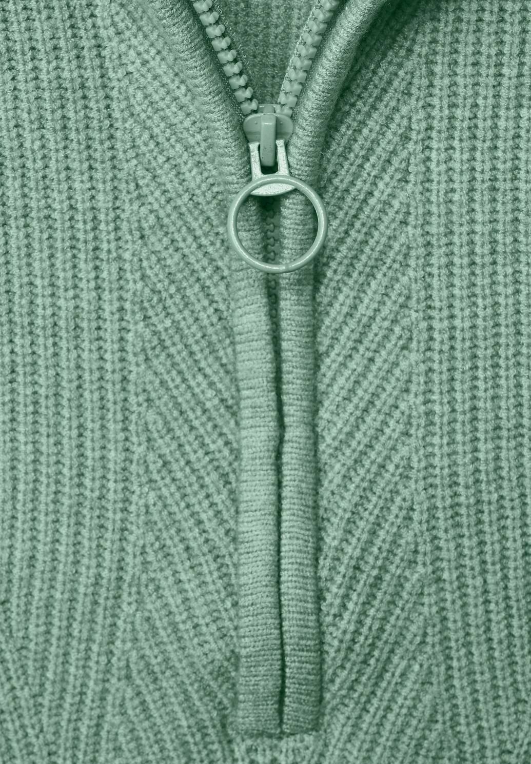Street One Damen Cardigan „Troyer“ – Kuschelige Strickjacke Mit Seitlichen Taschen & Rippbündchen