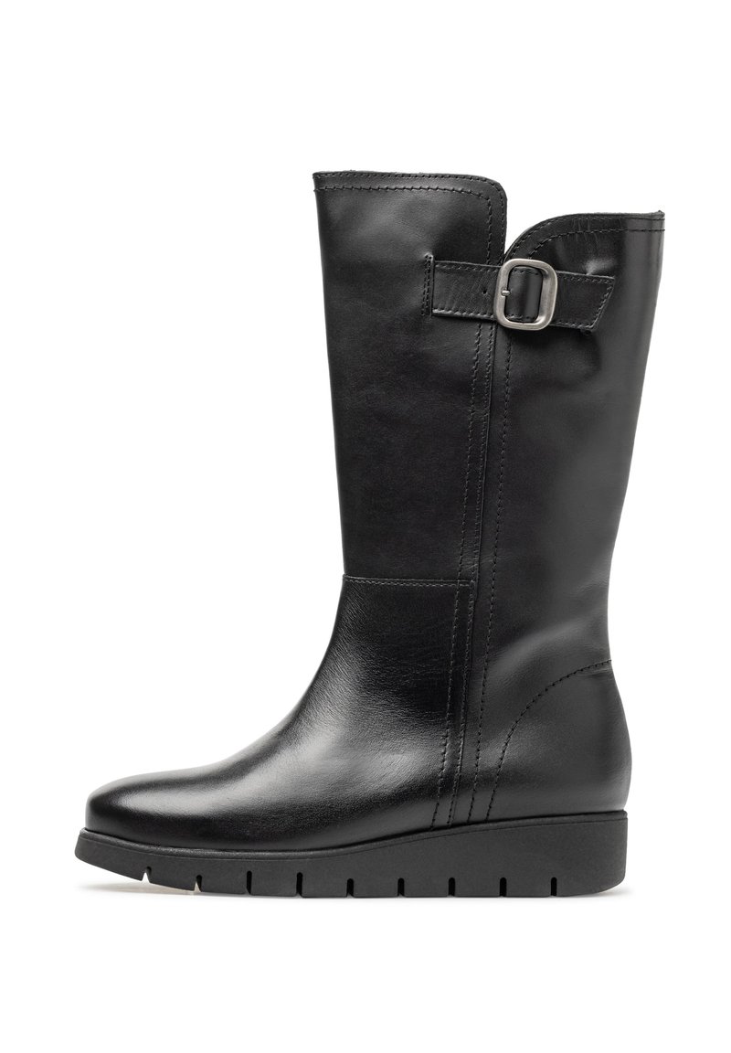 Yokono PLANA MANILA - Botas de cuña - black