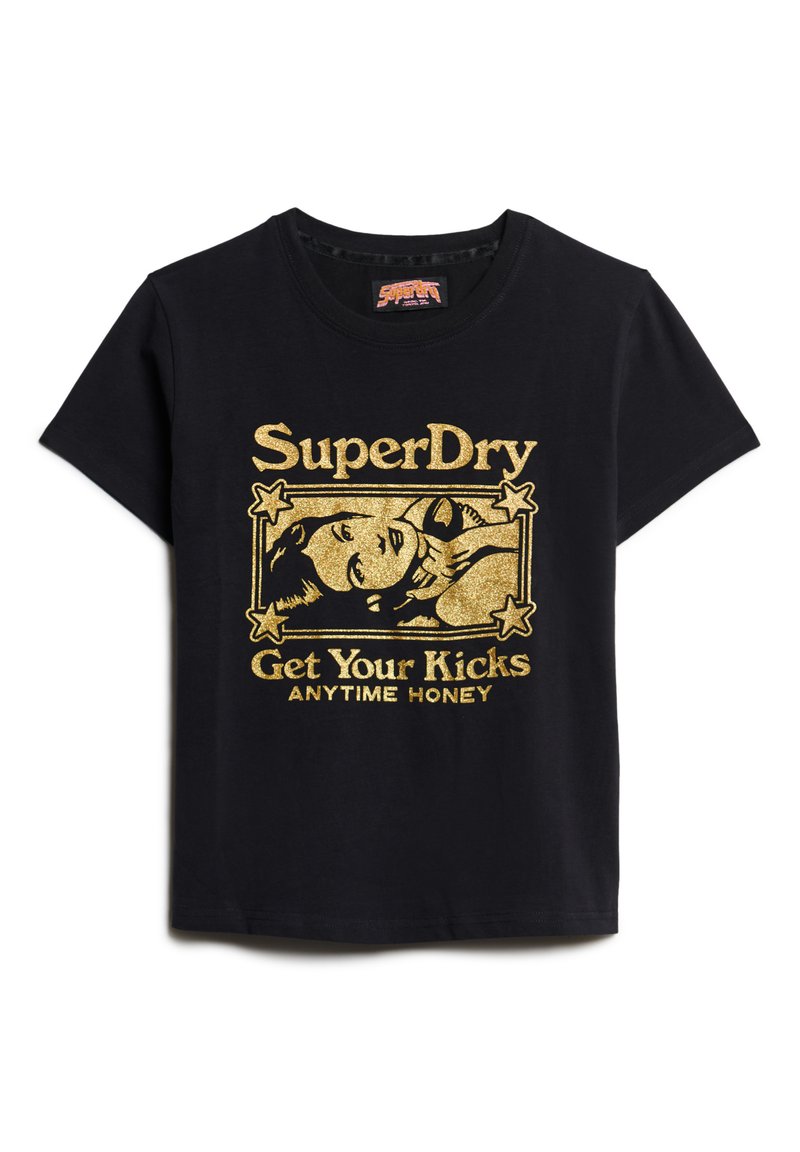 Superdry & Co T-shirt print zwart