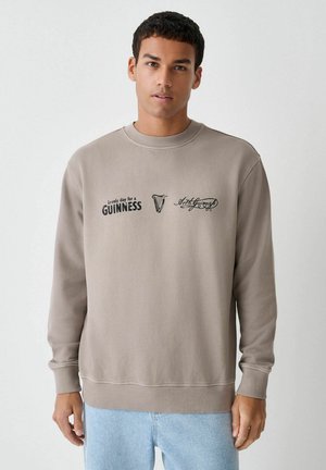 GUINESS LICENCE GRAPHIC CREW - Sweatshirt - neutral stone