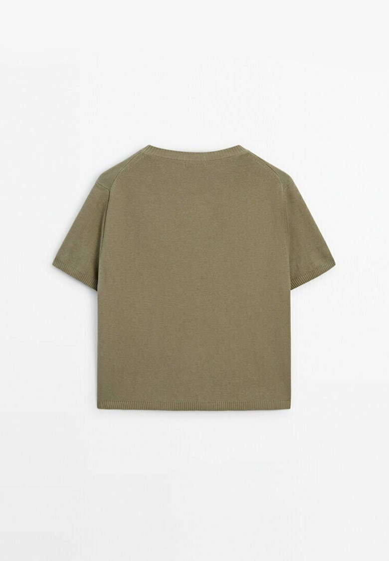 Massimo Dutti SHORT SLEEVE - Strickjacke - brown/braun - Zalando.de 