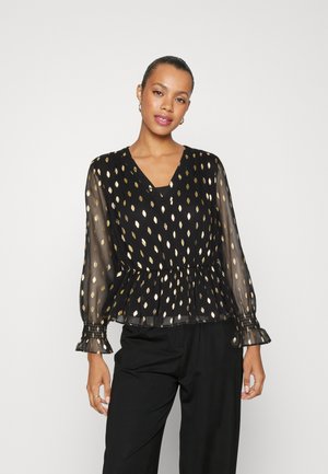 ONLY ONLANINE WRAP - Μπλούζα - black