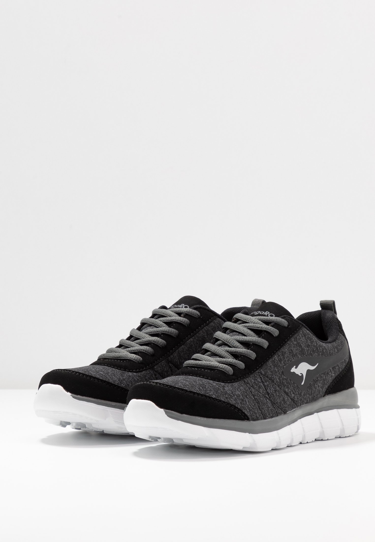 KangaROOS KR REF Joggesko jet blacksteel grey Zalando.no KangaROOS KG NIMBLE Joggesko jet blacksteel grey