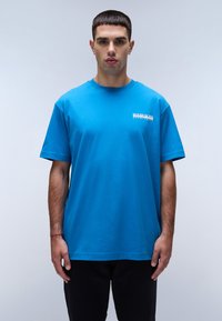 Napapijri - S-LINTH SS - Print T-shirt - blue sapphire Thumbnail Image 1