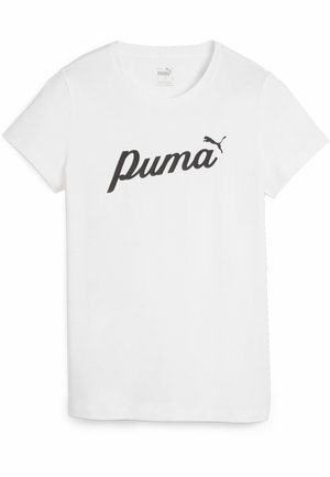 SCRIPT TEE - Camiseta estampada - white