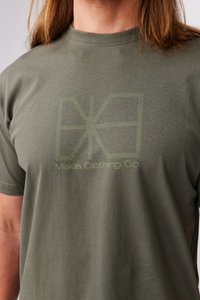 Makia FLAGLINE - Printtipaita - dusty olive