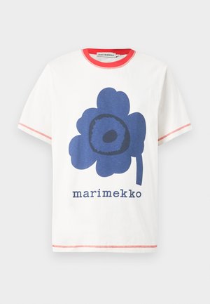 TARTTUA UNIKKO PLACEMENT KIOSKI UNISEX - T-shirt imprimé - off white/navy/red