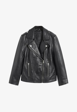 Mango Kids ESTHER - Kožená bunda - black