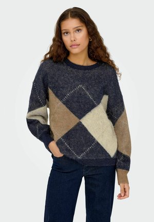ONLNOEME LIFE O NECK - Strickpullover - night sky