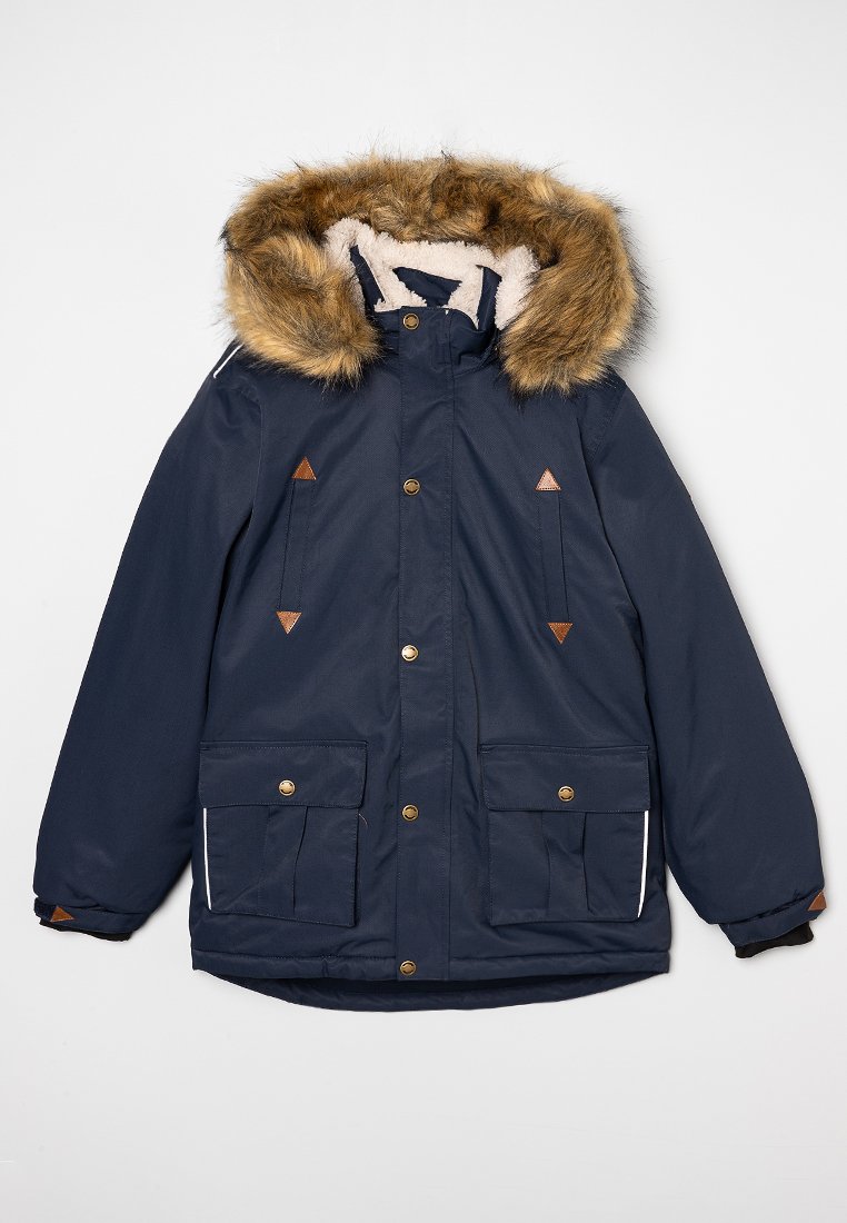 mikk-line Winterjas blauw mikk-line Winterjas blauw