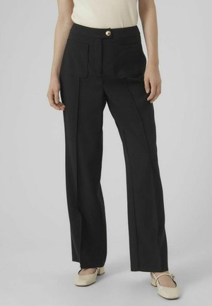 Vero Moda HOHE TAILLE  - Pantalon classique - black