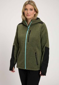 Ulla Popken Giacca in pile - olive