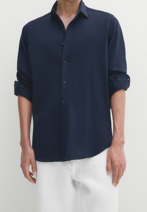 Massimo Dutti, Chemise - mottled dark blue