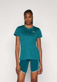 Under Armour TECH TWIST - Spordi T-särk - hydro teal/coastal teal/white