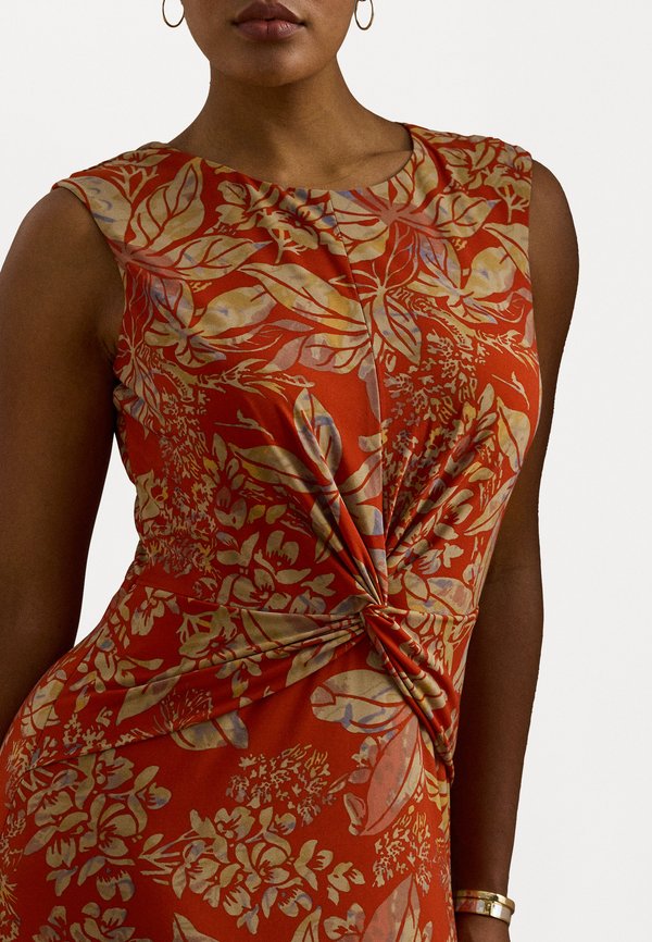FLORAL TWIST-FRONT STRETCH JERSEY DRESS - Jersey dress2