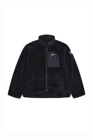 Reebok DOUBLE MONKEY FLEECE - Fleecejakke - black