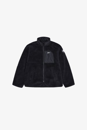 Reebok, DOUBLE MONKEY FLEECE - Fleecejacke - black