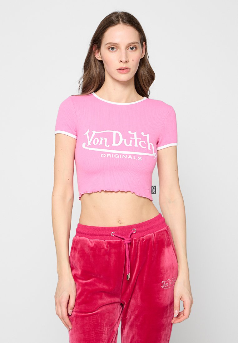 Von Dutch T-shirt print roze Von Dutch T-shirt print roze