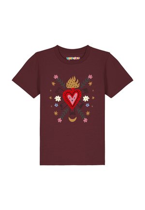 LOVE AND FLEX - T-Shirt print - burgundy