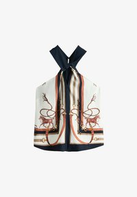 Non sélectionné, ecru scarf horse print