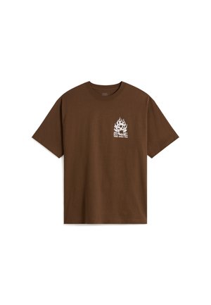 OFF THE WALL FEVER - T-shirt con stampa - medium brown