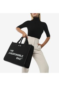 V73 SHOPPING RESPONSIBILITY BIS - Shopping bag - nero
