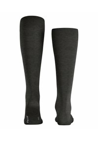 FALKE CLIMAWOOL - Kniestrümpfe - anthra. mel.