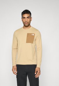 The North Face KECHA CREW - Hosszú ujjú felső - khaki stone/utility brown
