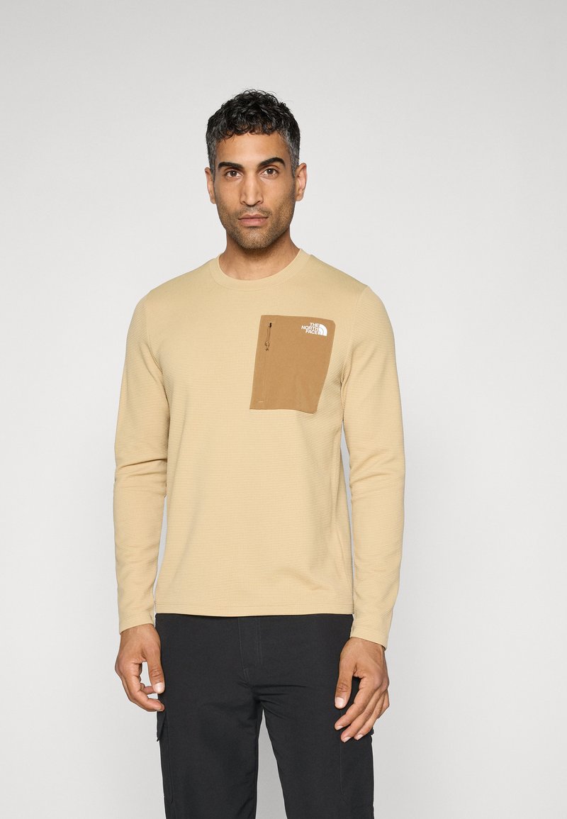 The North Face KECHA CREW - Hosszú ujjú felső - khaki stone/utility brown