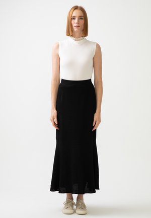 FITTED FLORe - Gonna lunga - black