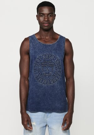 Koroshi TANK - Top - indigo blue